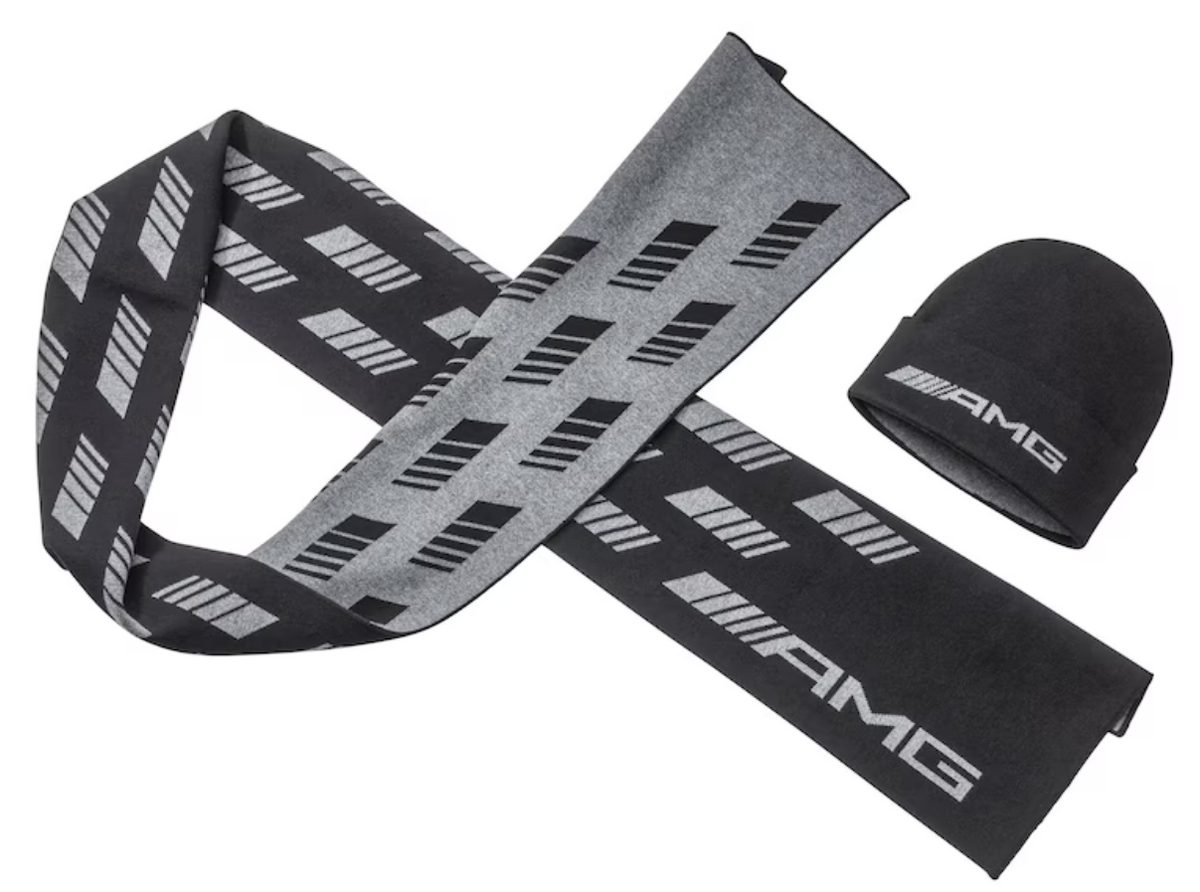 Cappello a maglia AMG, unisex nero, cotone (organico) / lana (lana merino) / poliammide