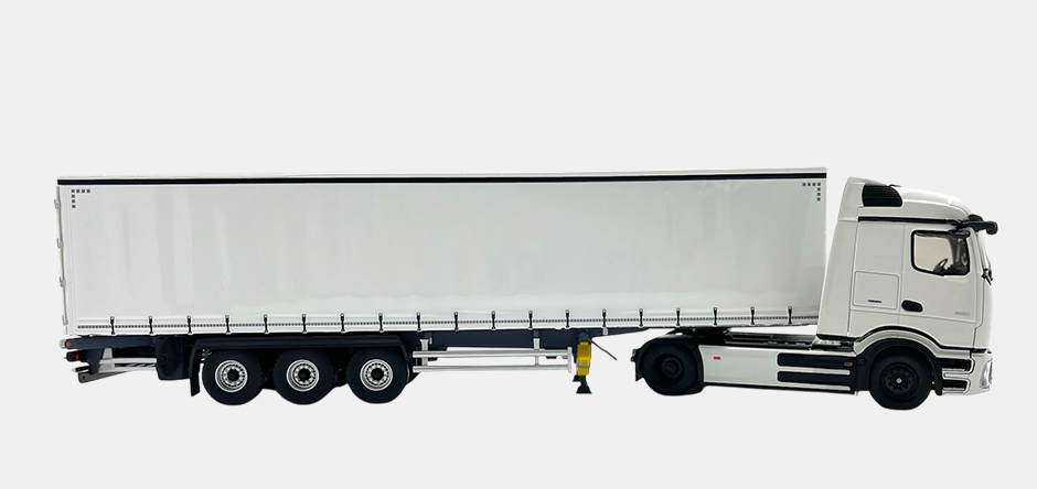 Modellino di auto Eligor eActros 600 con rimorchio 1:43 - Bianco