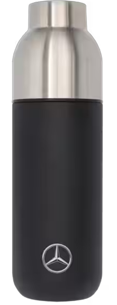 Isolierflasche mit Becher schwarz, Edelstahl / Polypropylen, Stelton, 750 ml