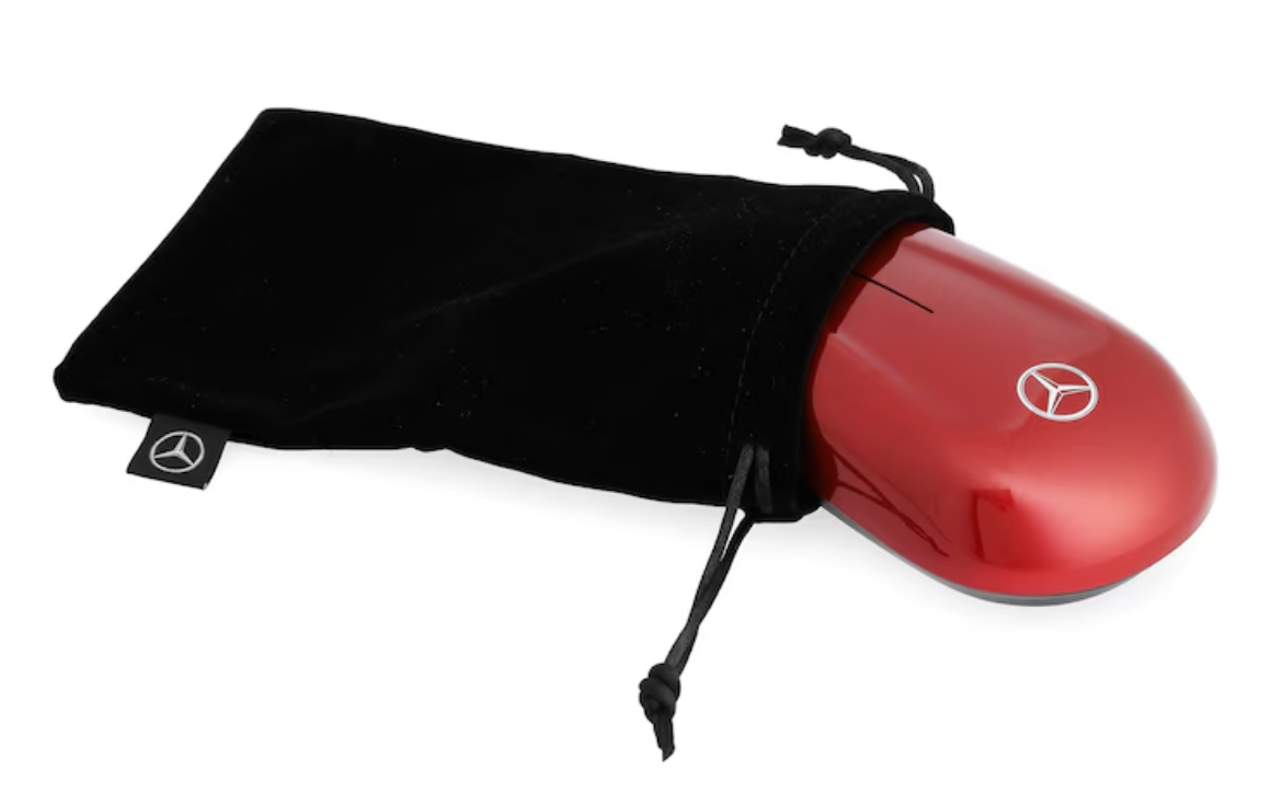 Mouse per computer MANUFAKTUR rosso patagonia metallizzato, plastica, ZIS Media GmbH