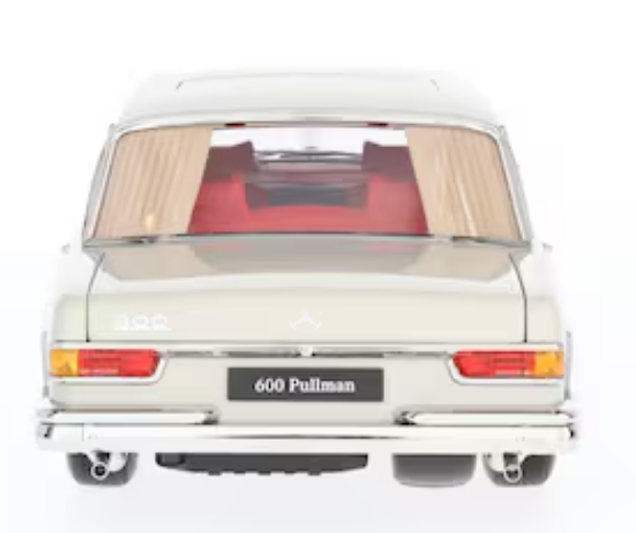 Model car 600 Pullmann W 100 (1963-1981) white-grey, NZG, 1:18