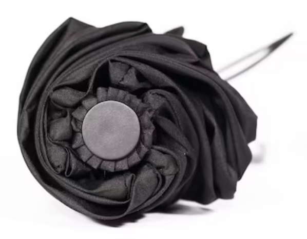 Taschenschirm schwarz, Stahl / Polyester