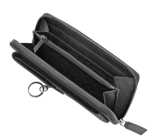 AMG smartphone case black, cowhide / polyester