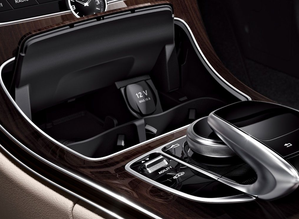 Getränkehalter, Doppelcupholder Mittelkonsole, schwarz