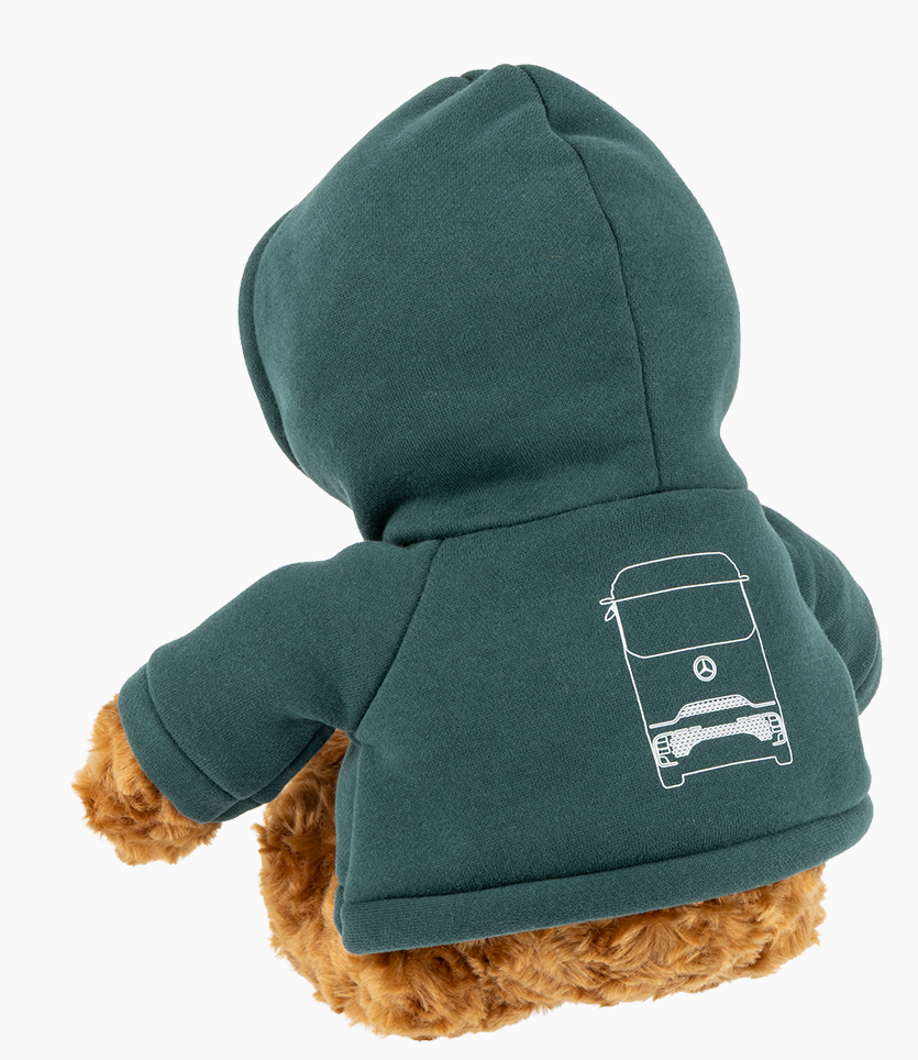 Mercedes-Benz Truck Teddybär mit grünem Hoodie