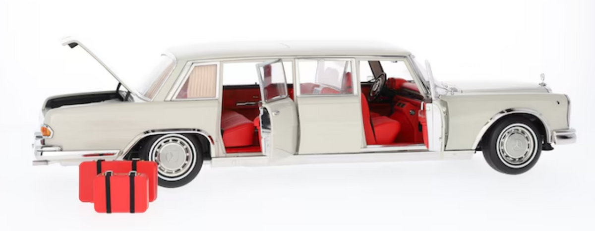 Model car 600 Pullmann W 100 (1963-1981) white-grey, NZG, 1:18