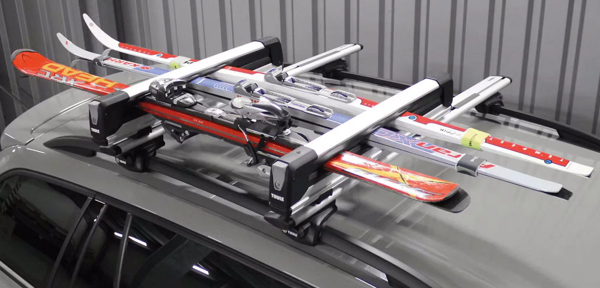 Ski- und Snowboardträger für bis zu 5 Paar Ski oder 2 Snowboards