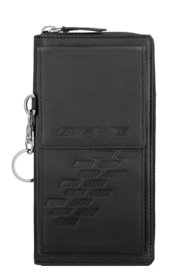 AMG smartphone case black, cowhide / polyester