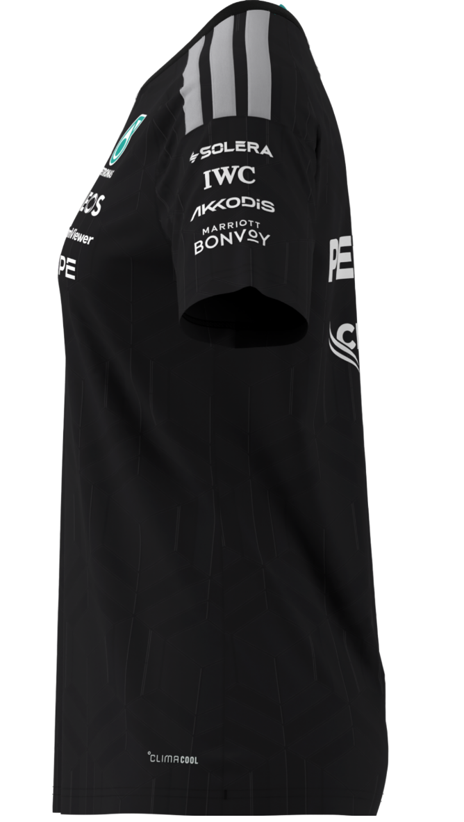 T-Shirt Damen, Fahrer, Mercedes-AMG F1 schwarz