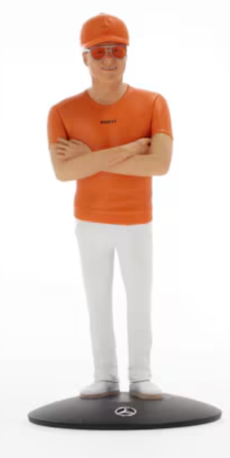 Modellauto Vision One-Eleven Set mit Figurine, Showcar orange, NZG, 1:18