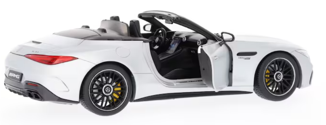 Modellauto Mercedes-AMG SL 63, Roadster, R232 MANUFAKTUR hightechsilber magno, iScale, 1:18