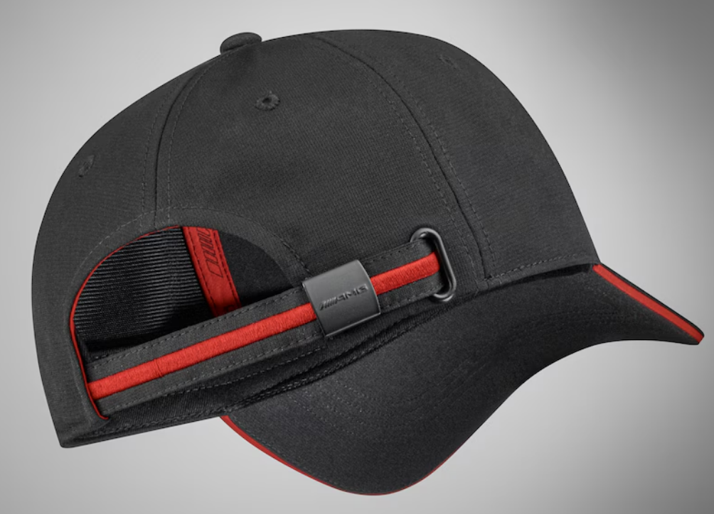 AMG Cap, schwarz / rot, Polyester (recycelt)