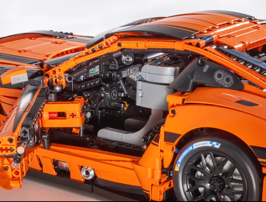 Mercedes-AMG GT3, Klemmbaustein Modell, C190 orange, CaDa, 1:8