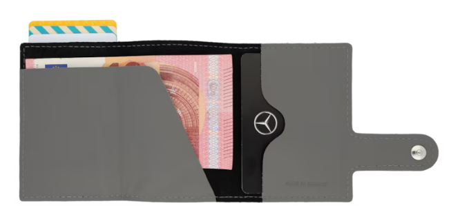 Mini wallet, vehicle leather