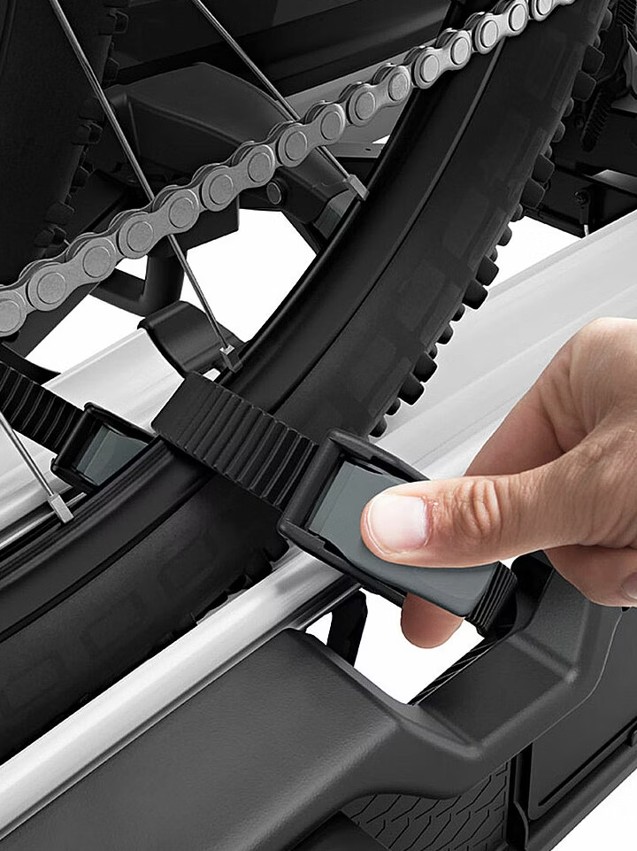 Heckfahrradträger, für Anhängevorrichtung, klappbar, 3 Fahrräder, THULE VELOSPACE 3