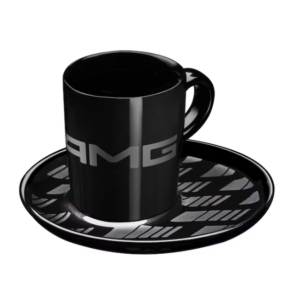 AMG Espressotassen, 2er-Set, schwarz