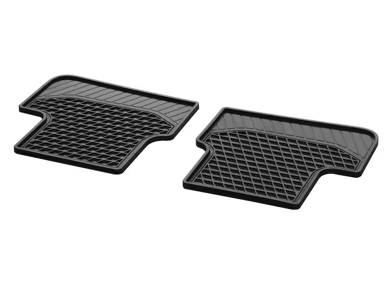 All-weather mats, CLASSIC, rear, 2-piece (A-Class, B-Class, CLA, GLA)