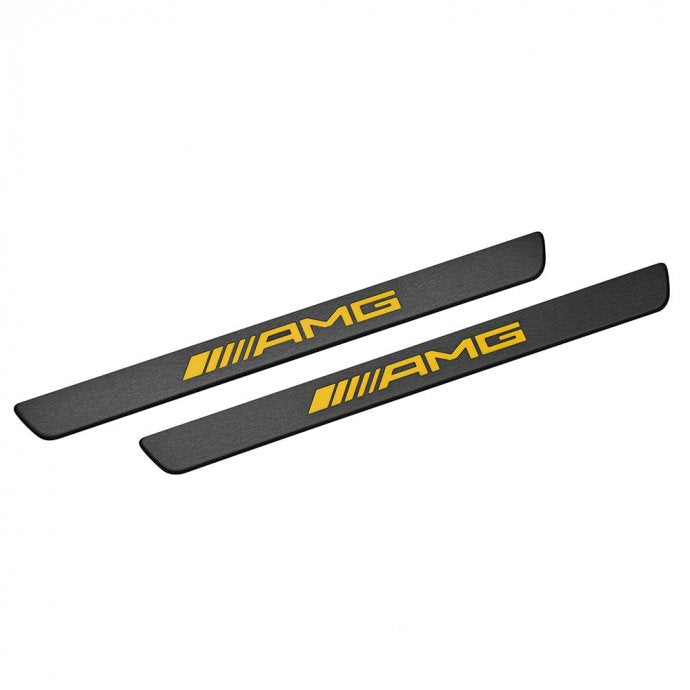 Couverture interchangeable pour baguette de seuil éclairée, AMG, avant, 2x (jaune)