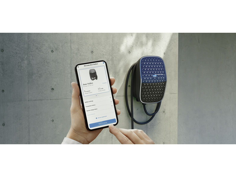 Mercedes-Benz Wallbox mit fest verbundenem Ladekabel, ECE