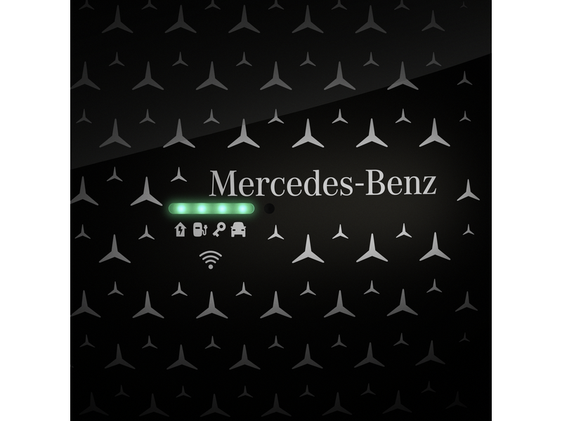 Mercedes-Benz Wallbox mit fest verbundenem Ladekabel, ECE