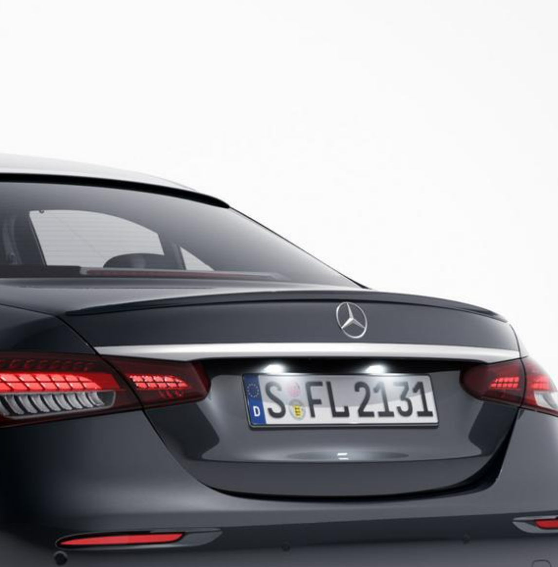 Rear spoiler, primed (E-Class)