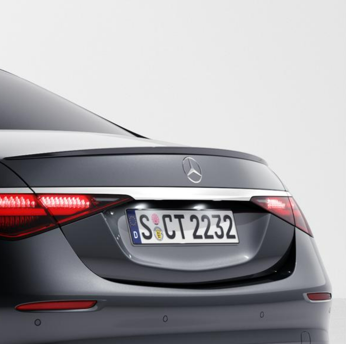 Rear spoiler, primed (S-Class)