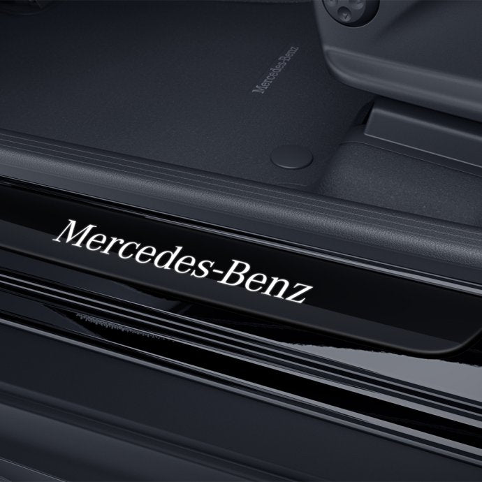 Interchangeable cover for illuminated door sill trim, Mercedes-Benz, front, single (EQC, GLC)